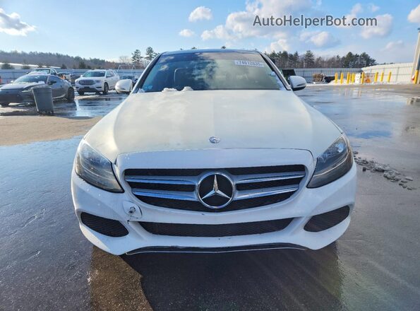 55SWF4KB3GU101946 2016 MERCEDES-BENZ C Белый Вид спереди