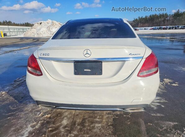 55SWF4KB3GU101946 2016 MERCEDES-BENZ C Белый Вид сзади