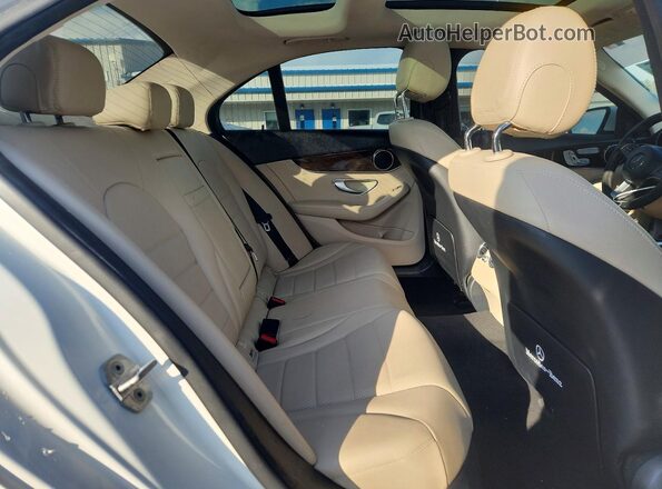 55SWF4KB3GU101946 2016 MERCEDES-BENZ C Белый Вид задних сидений