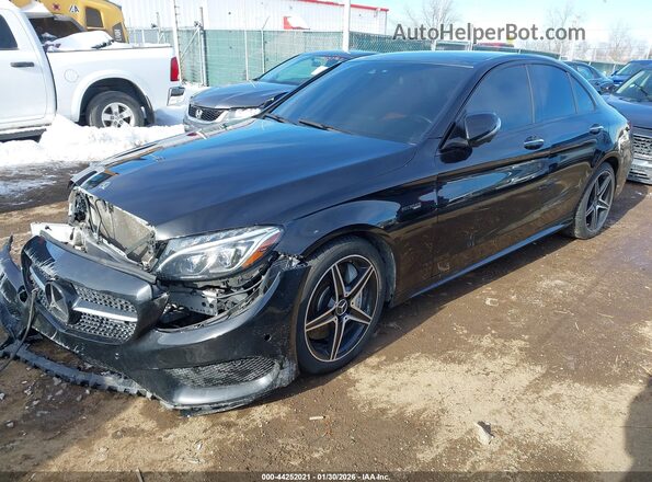 55SWF6EB0JU252998 2018 MERCEDES-BENZ AMG C 43 Black Przód lewy