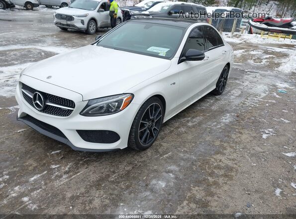 55SWF6EB0JU257182 2018 MERCEDES-BENZ AMG C 43 White Przód lewy