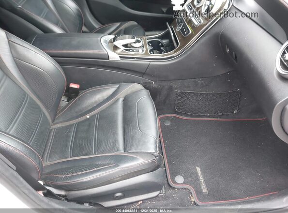 55SWF6EB0JU257182 2018 MERCEDES-BENZ AMG C 43 White Widok wnętrza z przodu