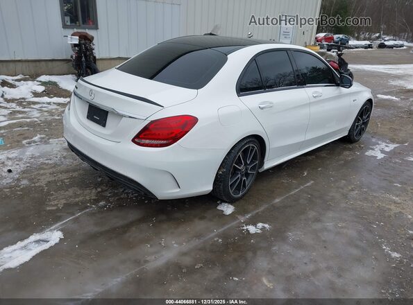 55SWF6EB0JU257182 2018 MERCEDES-BENZ AMG C 43 White Tył prawy
