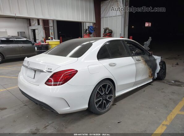 55SWF6EB5JU238269 2018 MERCEDES-BENZ AMG C 43 White Tył prawy