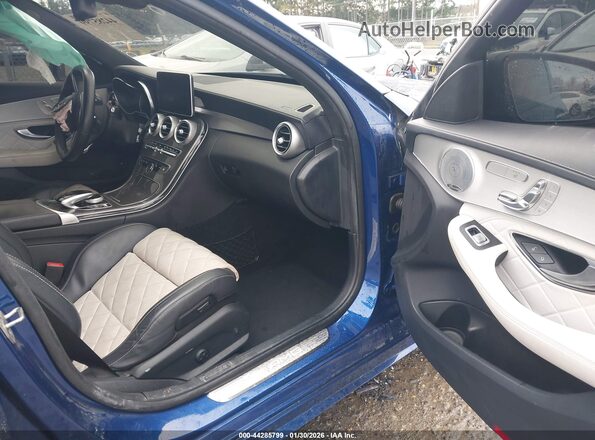 55SWF6EB5JU244735 2018 MERCEDES-BENZ AMG C 43 Blue Widok wnętrza z przodu