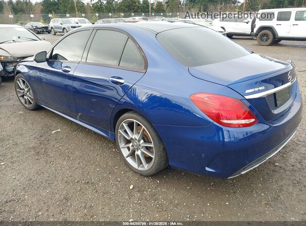 55SWF6EB5JU244735 2018 MERCEDES-BENZ AMG C 43 Blue Tył lewy