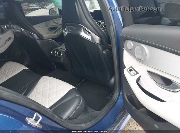 55SWF6EB5JU244735 2018 MERCEDES-BENZ AMG C 43 Blue Widok naklejki z numerem VIN