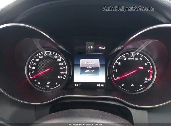 55SWF6EB5JU244735 2018 MERCEDES-BENZ AMG C 43 Blue Widok tylnych siedzeń