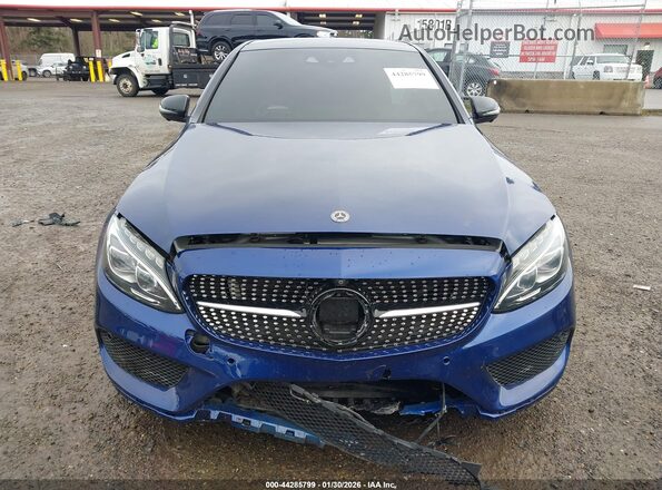 55SWF6EB5JU244735 2018 MERCEDES-BENZ AMG C 43 Blue Widok wnętrza z tyłu