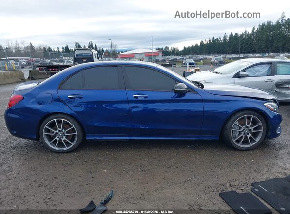 55SWF6EB5JU244735 2018 MERCEDES-BENZ AMG C 43 Blue Widok wnętrza 360 stopni