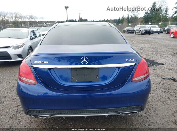 55SWF6EB5JU244735 2018 MERCEDES-BENZ AMG C 43 Blue 