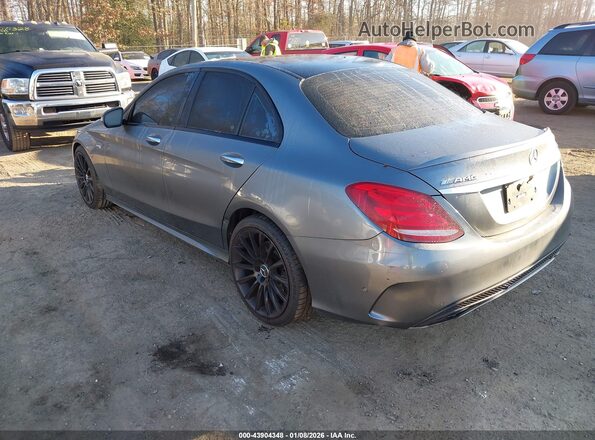 55SWF6EB6HU223404 2017 MERCEDES-BENZ AMG C 43 Gray Trasero izquierdo