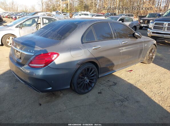 55SWF6EB6HU223404 2017 MERCEDES-BENZ AMG C 43 Gray Trasero derecho