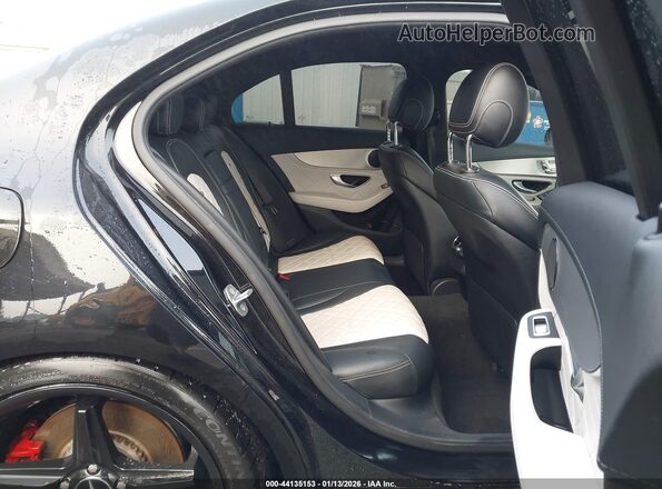 55SWF6EB8JU267958 2018 MERCEDES-BENZ AMG C 43 Black Vista de la etiqueta del VIN