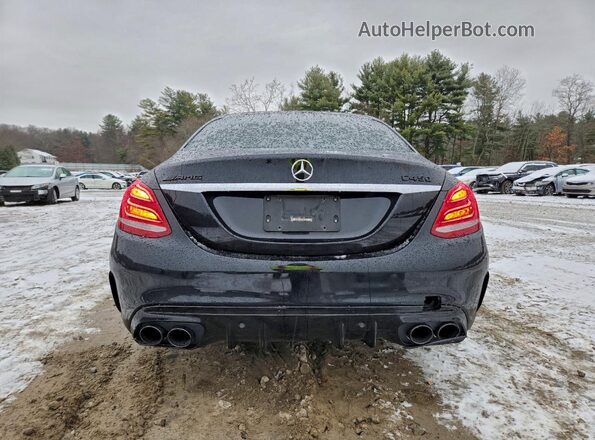 55SWF6EBXGU152447 2016 MERCEDES-BENZ C Black Rear view