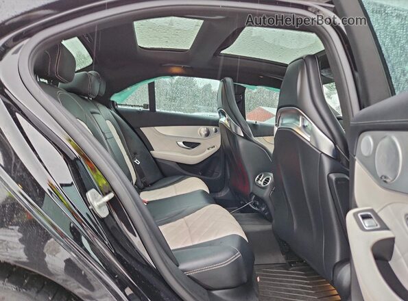 55SWF6EBXGU152447 2016 MERCEDES-BENZ C Black Rear seats view