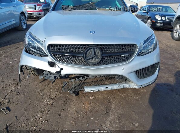 55SWF6EBXHU184137 2017 MERCEDES-BENZ AMG C 43 Silver Front view