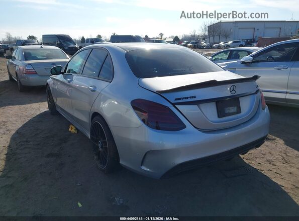 55SWF6EBXHU184137 2017 MERCEDES-BENZ AMG C 43 Silver Rear left