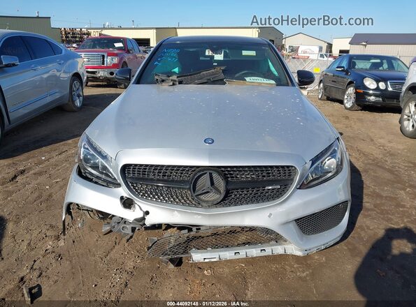 55SWF6EBXHU184137 2017 MERCEDES-BENZ AMG C 43 Silver Instrument cluster view