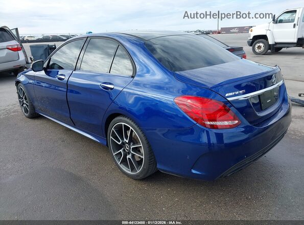 55SWF6EBXHU219081 2017 MERCEDES-BENZ AMG C 43 Blue უკანა მარცხენა