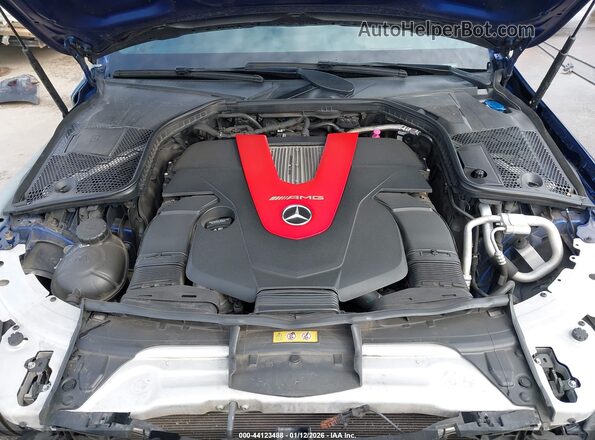 55SWF6EBXHU219081 2017 MERCEDES-BENZ AMG C 43 Blue უკანა ხედი