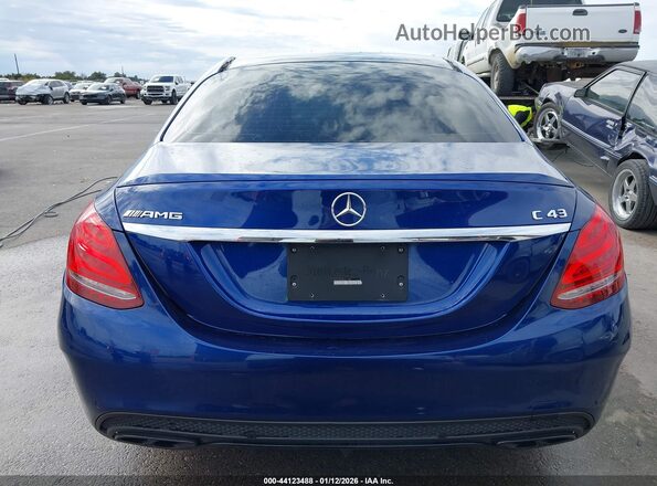 55SWF6EBXHU219081 2017 MERCEDES-BENZ AMG C 43 Blue 