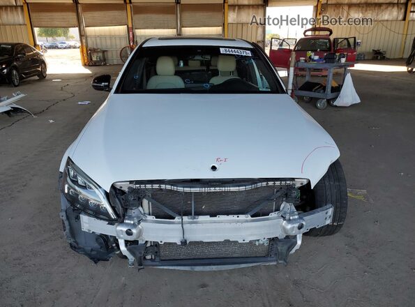 55SWF8DB3KU313176 2019 MERCEDES-BENZ C White Front view