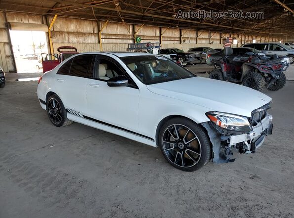 55SWF8DB3KU313176 2019 MERCEDES-BENZ C White Front right