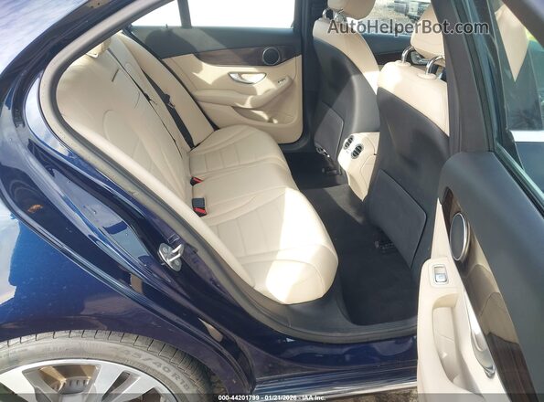 55SWF8DB9KU302764 2019 MERCEDES-BENZ C-CLASS Dark Blue Vista de la etiqueta del VIN