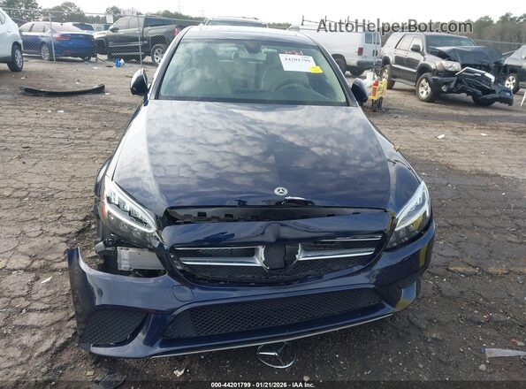 55SWF8DB9KU302764 2019 MERCEDES-BENZ C-CLASS Dark Blue Vista del cuadro de instrumentos