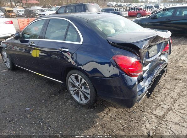 55SWF8DB9KU302764 2019 MERCEDES-BENZ C-CLASS Dark Blue Trasero izquierdo