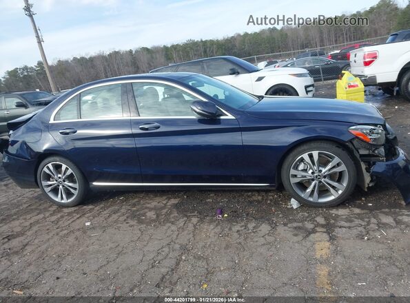 55SWF8DB9KU302764 2019 MERCEDES-BENZ C-CLASS Dark Blue Vista interior trasera