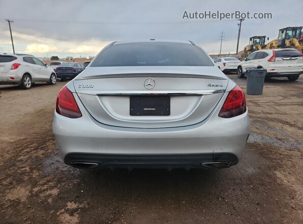 55SWF8EB1LU331000 2020 MERCEDES-BENZ C Silver Rear view