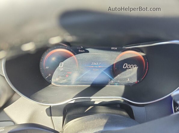 55SWF8EB1LU331000 2020 MERCEDES-BENZ C Silver Instrument cluster view