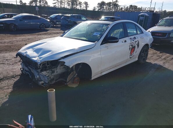 55SWF8EB4KU313962 2019 MERCEDES-BENZ C-CLASS White Front left