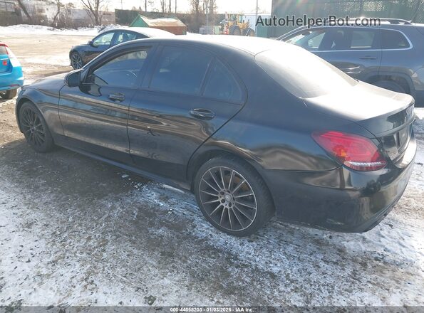 55SWF8EB5KU320175 2019 MERCEDES-BENZ C-CLASS Black Tył lewy