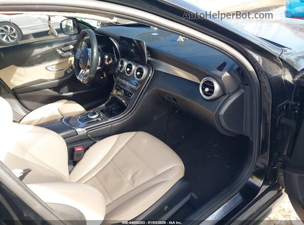 55SWF8EB5KU320175 2019 MERCEDES-BENZ C-CLASS Black Widok wnętrza z przodu