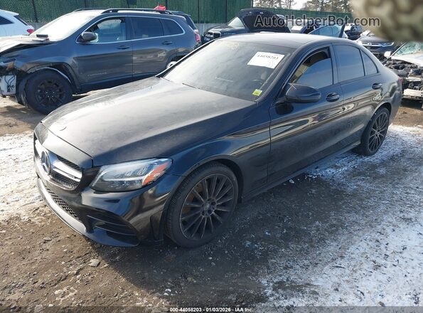 55SWF8EB5KU320175 2019 MERCEDES-BENZ C-CLASS Black Przód lewy