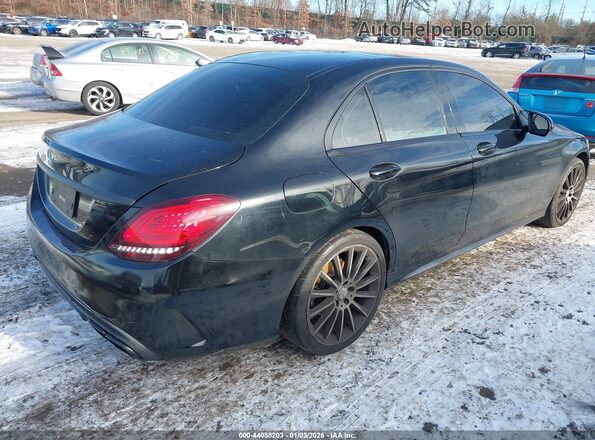 55SWF8EB5KU320175 2019 MERCEDES-BENZ C-CLASS Black Tył prawy