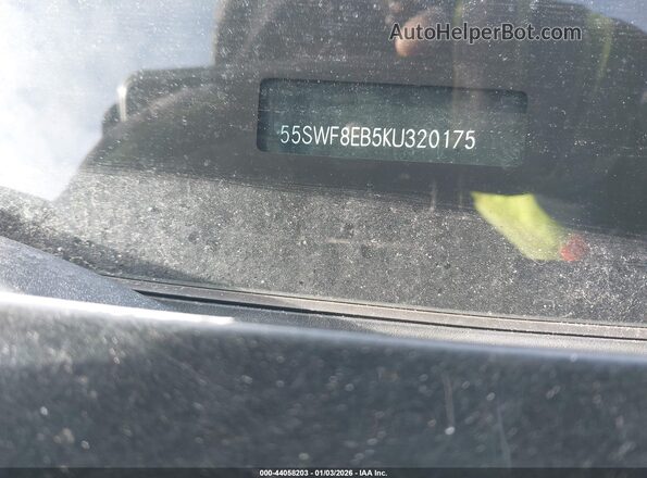 55SWF8EB5KU320175 2019 MERCEDES-BENZ C-CLASS Black Widok zestawu wskaźników