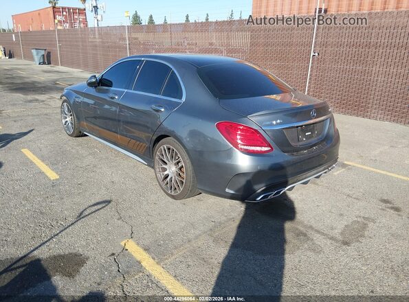 55SWF8HB1HU187497 2017 MERCEDES-BENZ AMG C 63 Gray Tył lewy