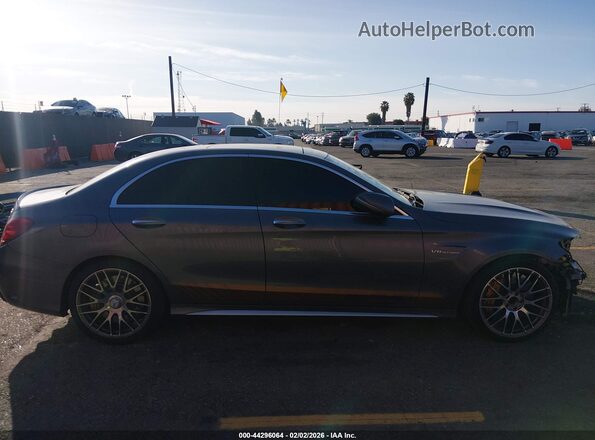55SWF8HB1HU187497 2017 MERCEDES-BENZ AMG C 63 Gray Widok wnętrza 360 stopni