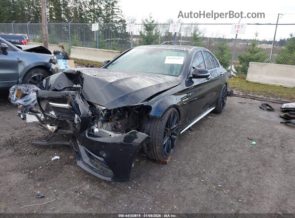 55SWF8HB2GU129011 2016 MERCEDES-BENZ AMG C 63 Black წინა მარცხენა ხედი სამი მეოთხედიდან