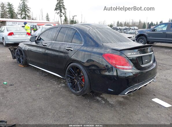55SWF8HB2GU129011 2016 MERCEDES-BENZ AMG C 63 Black უკანა მარცხენა