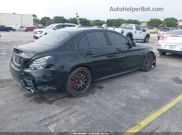 55SWF8HB9HU199106 2017 MERCEDES-BENZ AMG C 63 Black Tył prawy