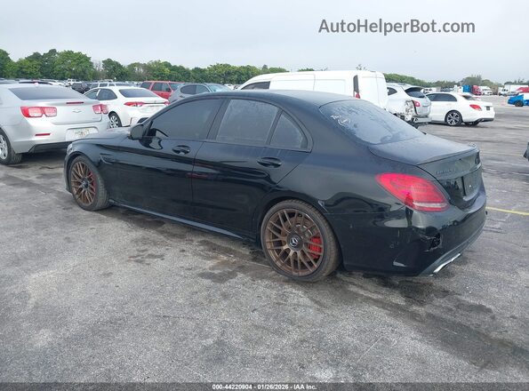 55SWF8HB9HU199106 2017 MERCEDES-BENZ AMG C 63 Black Tył lewy