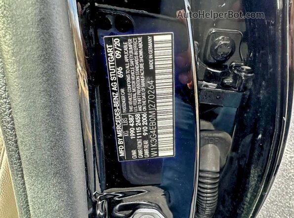 W1K3G4EB0MJ270264 2021 MERCEDES-BENZ A Black Vista interior trasera
