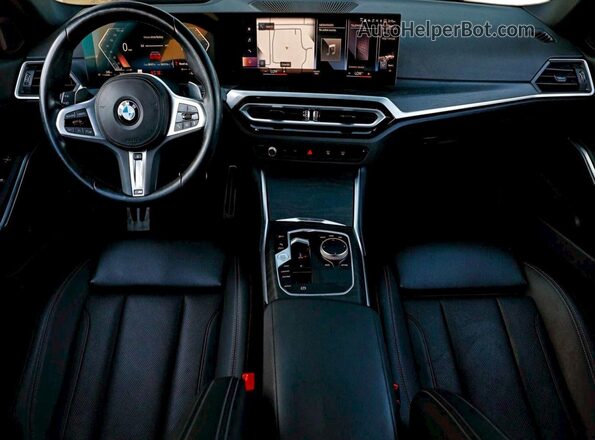 3MW69FF02P8C94623 2023 BMW 3 SERIES Red უკანა სავარძლების ხედი