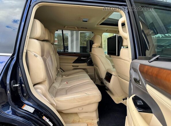 JTJHY7AX2H4242774 2017 LEXUS LX Blue Вид салону спереду