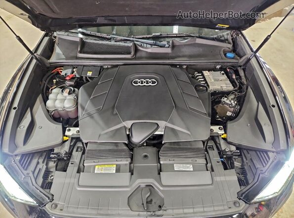 WA1EVAF12MD022460 2021 AUDI Q8 Black Widok naklejki z numerem VIN